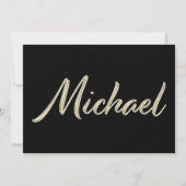 Carte de Michael White (Devant)