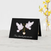 Carte de mignons inséparables mariages ajoutent du senti (Fleur jaune)