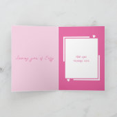 Carte De mignons inséparables nomment la Saint-Valentin (Intérieur)