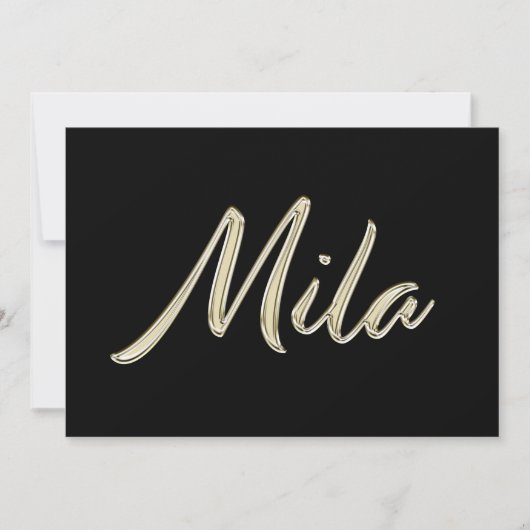 Carte de Mila white gold (Devant)