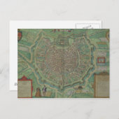 Carte de Milan, de 'Civitates Orbis Terrarum' par  (Devant / Derrière)