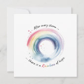 Carte de miracle de bébé arc-en-ciel (Devant)