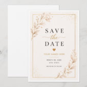 Carte de mise à jour Cœurs et Feuilles (Devant / Derrière)