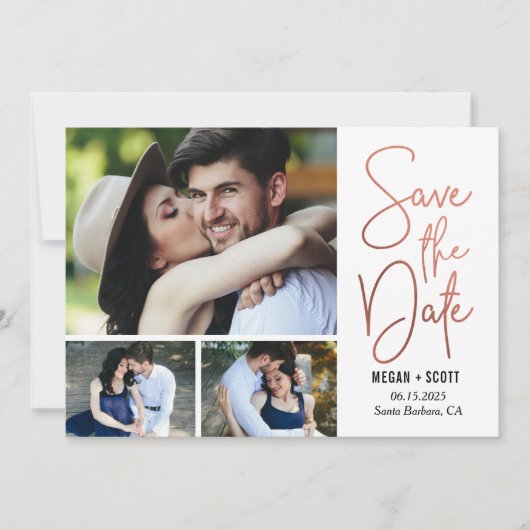Carte de mise à jour de date de mariage EDITABLE C (Devant)