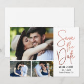 Carte de mise à jour de date de mariage EDITABLE C (Devant / Derrière)