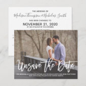 Carte de mise à jour de photo horizontale, moderne (Devant / Derrière)