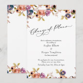 Carte de mise à jour des Mariages retardés floraux (Devant / Derrière)