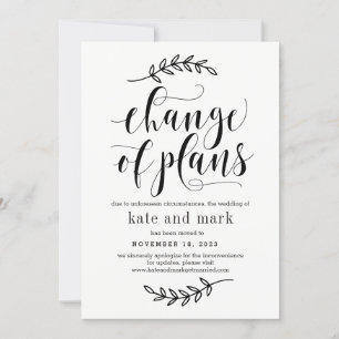 Carte de mise à jour du Mariage de couleur Eleganc