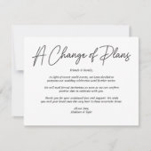 Carte de mise à jour du Mariage de modification de (Devant)