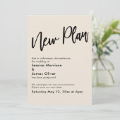 Carte de mise à jour du nouveau plan du Mariage re (Debout devant)