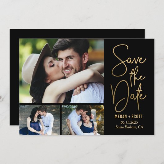 Carte de mise à jour éditable Chic ÉDITABLE COULEU (Devant / Derrière)