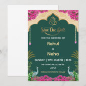 Carte de mise à jour indienne, Annonce de mariage (Devant / Derrière)