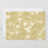 Carte de mise à jour Mariage Gold Heart (Dos)