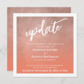 Carte de mise à jour Mariage reportée par le saumo (Devant / Derrière)