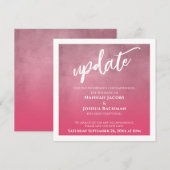 Carte de mise à jour Mariage reportée Proep Pink O (Devant / Derrière)