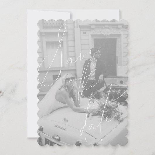 Carte de mise à jour minimale "Save the date" (Devant)