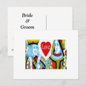 Carte de mise en attente Roi Reine de Cœur (Devant / Derrière)