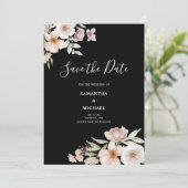 Carte de mise en conserve plate florale rose Blush (Debout devant)