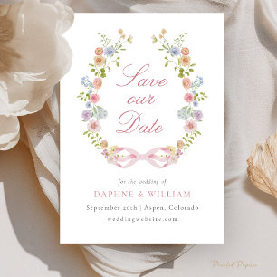 Carte de mise en garde Bows and Wildflowers