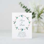 Carte de mise en garde Colibri (Debout devant)