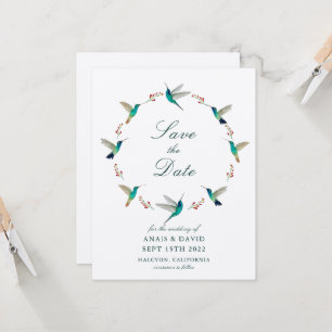 Carte de mise en garde Colibri