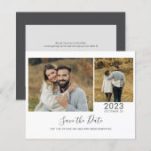 Carte de mise en garde de budget Script 2 Photos (Devant / Derrière)