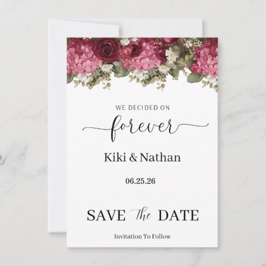 Carte de mise en garde de mariage (Devant)