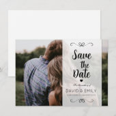 Carte de mise en garde de mariage (Devant / Derrière)