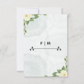 Carte de mise en garde florale rustique et minimal (Dos)