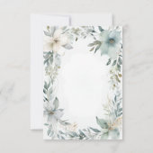 Carte de mise en garde florale rustique et minimal (Dos)