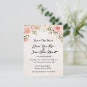 Carte de mise en garde romantique florale (Debout devant)