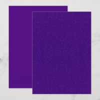 Carte de mise en garde Royale Violet Étincelante P