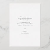 Carte de mise en garde "Simple Message" en feuille (Verso)