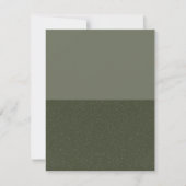 Carte de mise en garde "Split Moss Green" moderne (Devant)