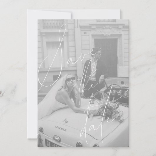 Carte de mise en vente à date fixe de script minim (Devant)