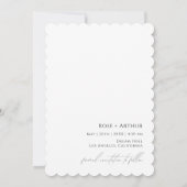 Carte de mise en vente à date fixe de script minim (Dos)