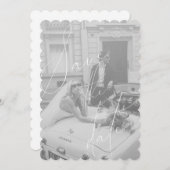 Carte de mise en vente à date fixe de script minim (Devant / Derrière)