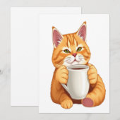 Carte de mise en vente anticipée Café Chat Mignon (Devant / Derrière)