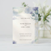 Carte de mise en vente Blue Thistle Celtic Knot | (Debout devant)