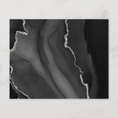 Carte de mise en vente Budget Black Silver Agate (Dos)