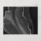 Carte de mise en vente Budget Black Silver Agate (Dos)