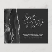 Carte de mise en vente Budget Black Silver Agate (Devant)