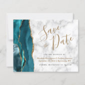 Carte de mise en vente Budget Turquoise Agate Marb (Devant)