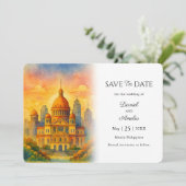 Carte de mise en vente de date pour destination Ma (Debout devant)