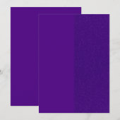 Carte de mise en vente de date royale violette pai (Devant / Derrière)