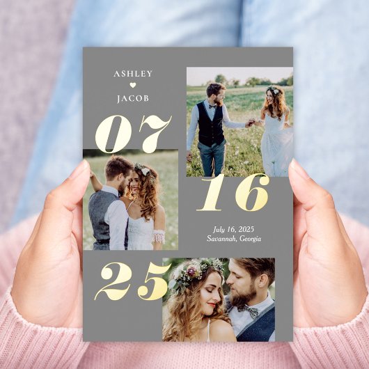 Carte de mise en vente de date "Spread Joy REAL FO