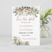 Carte de mise en vente "Rose Poussiéreuse Romantiq (Debout devant)