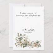 Carte de mise en vente "Rose Poussiéreuse Romantiq (Dos)