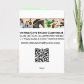 Carte de mite de Luna de joyeux anniversaire (Dos)