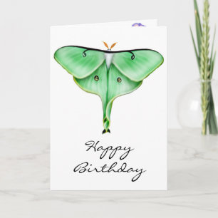 Carte de mite de Luna de joyeux anniversaire